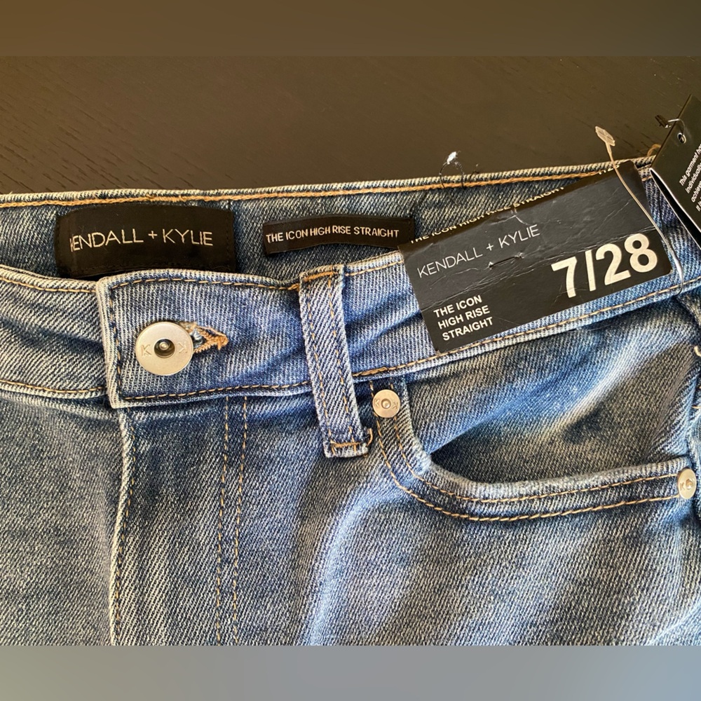 Kendall + Kylie The Icon High Rise Straight Jeans